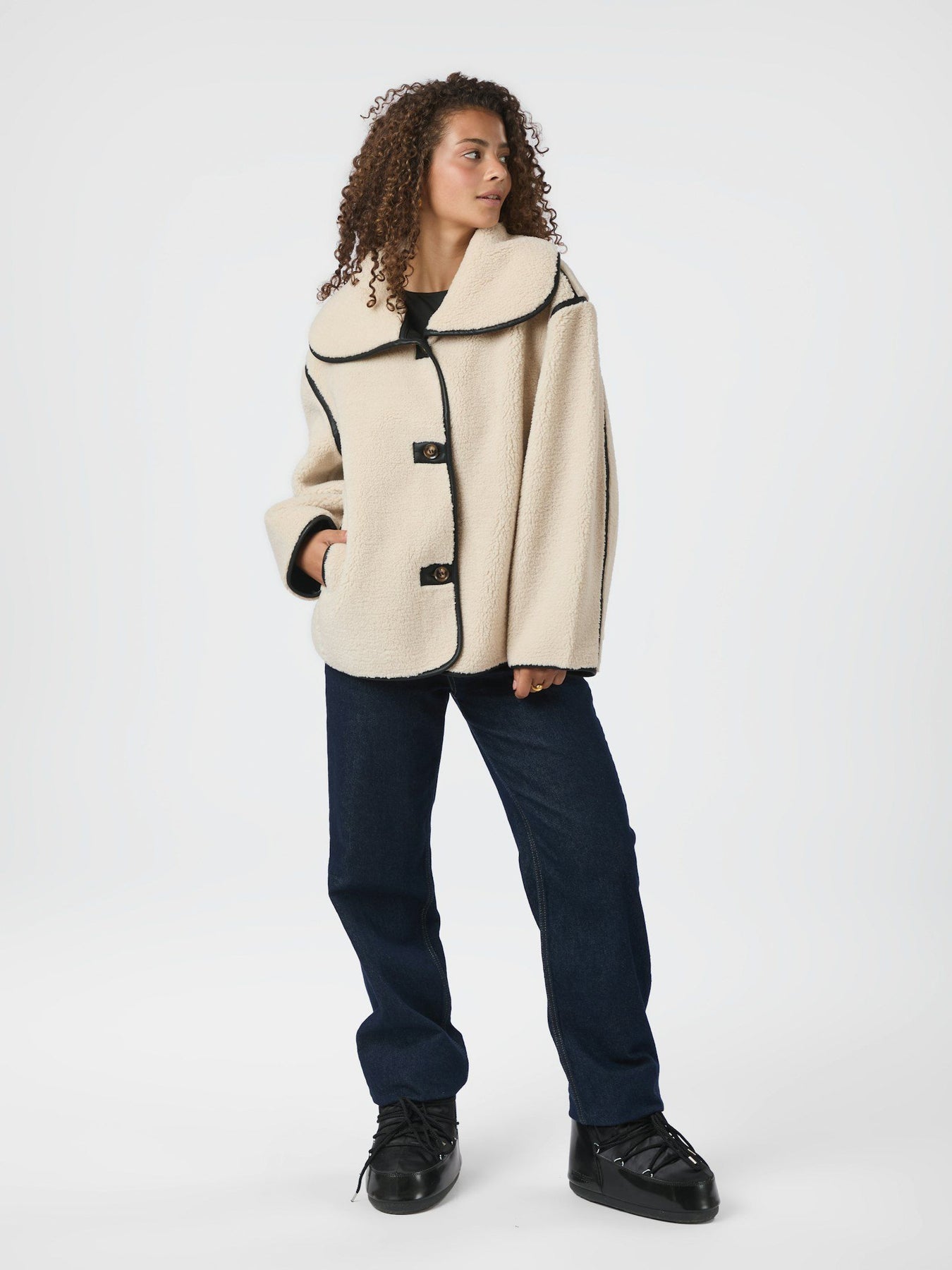 Edmund Teddy Jacket - Ivory