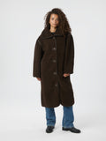 Carmen Teddy Coat - Mörkbrun