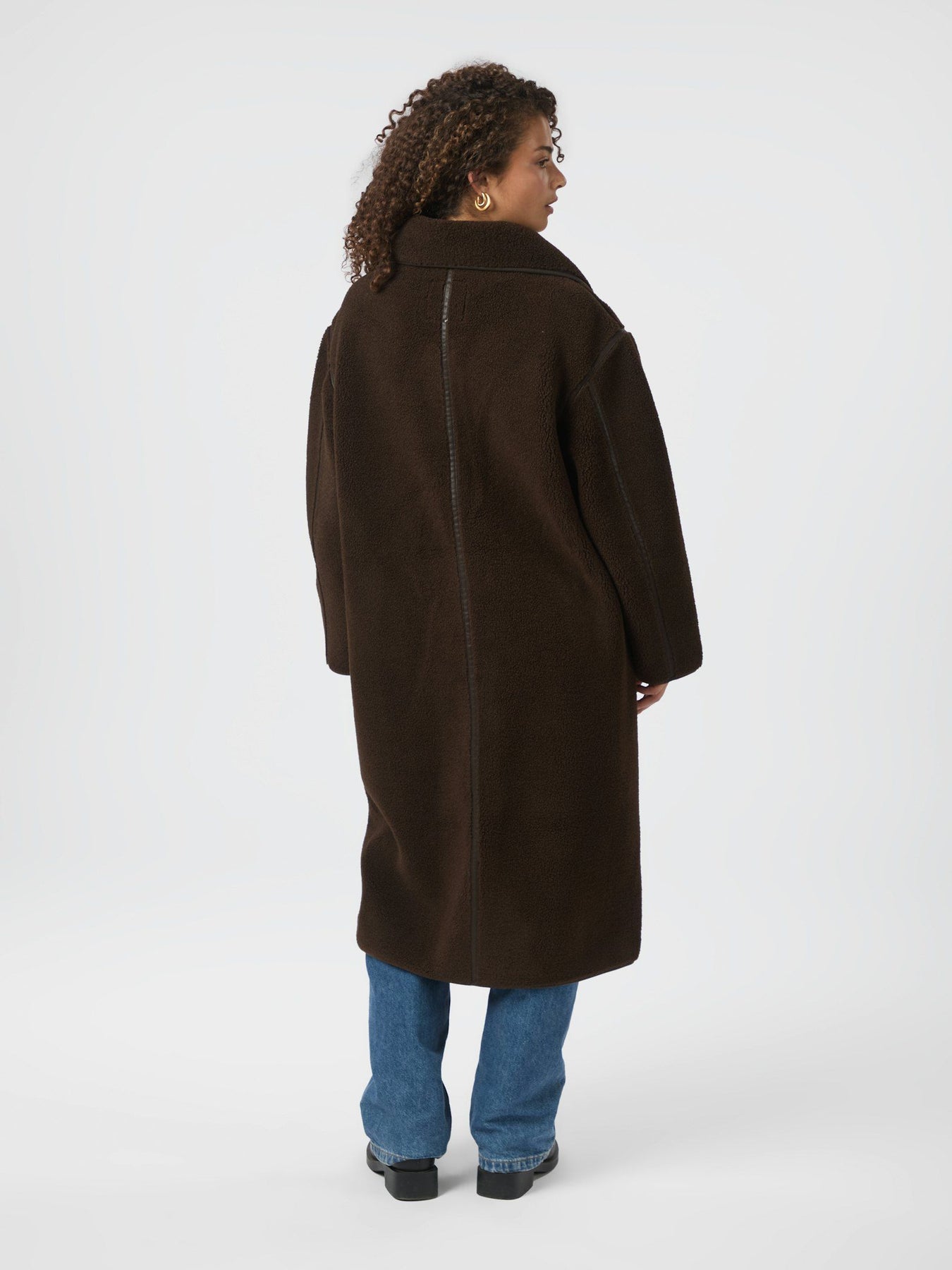 Carmen Teddy Coat - Mörkbrun