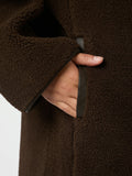 Carmen Teddy Coat - Mörkbrun