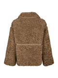 Castor Faux Fur Jacka - Taupe