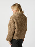 Castor Faux Fur Jacka - Taupe