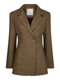 Bowie Herringbone Blazer - Brun