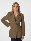 Bowie Herringbone Blazer - Brun
