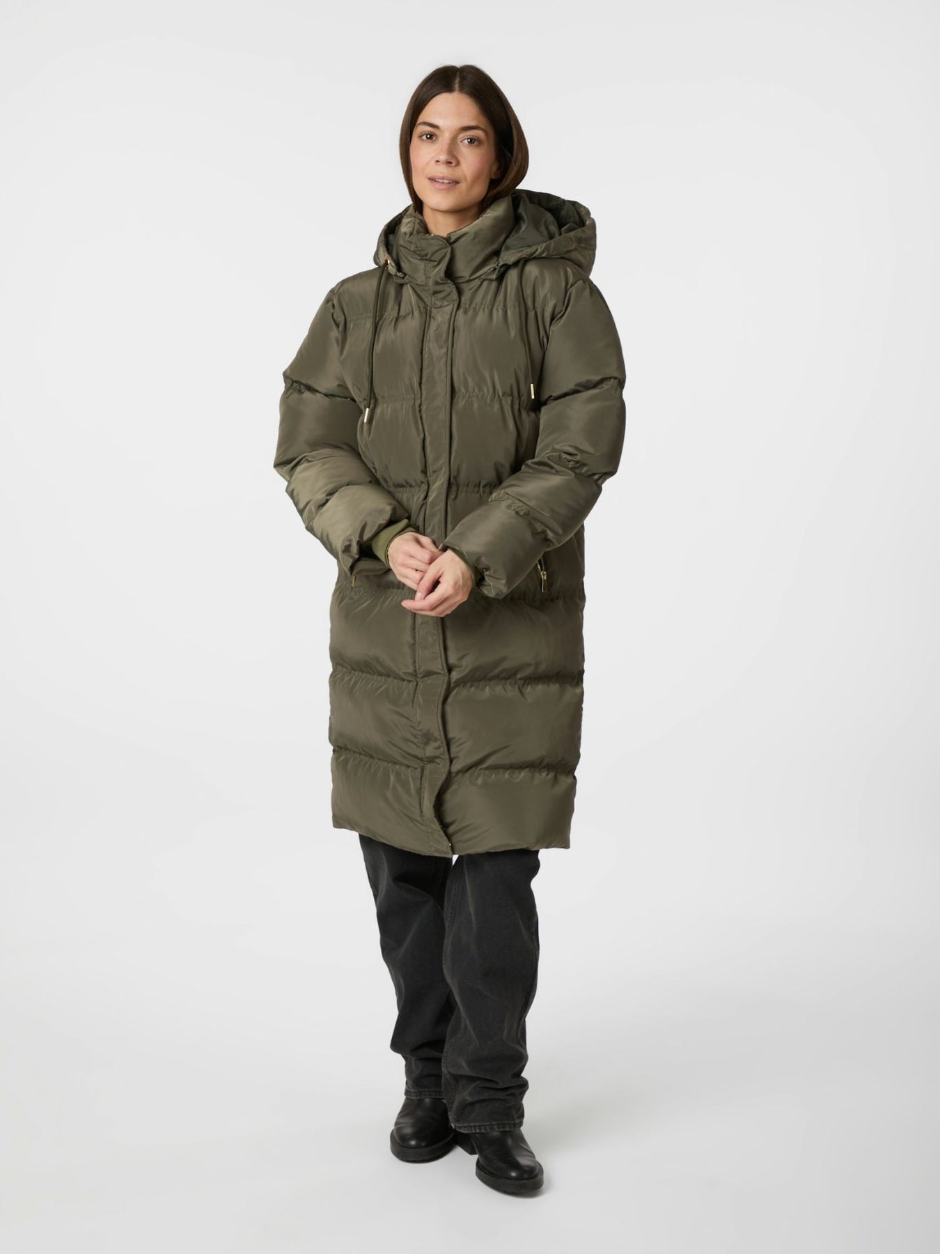 Lucette Puffer Jacket - Olivgrön