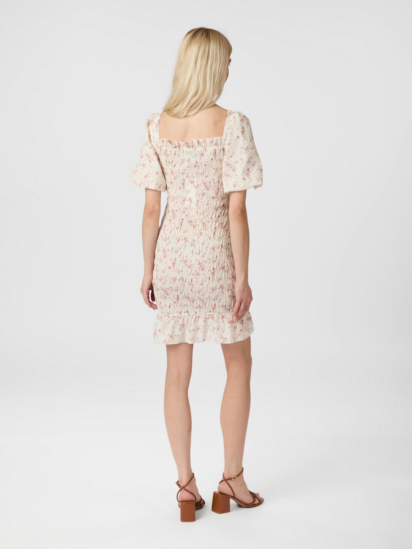 Edena Smock Dress - Dusty Rose