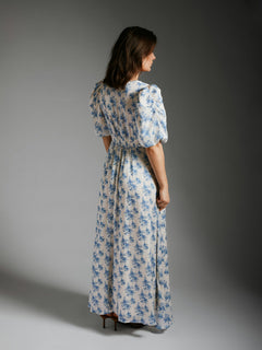 Kikka Wild Rose Dress - Light Blue