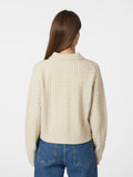 Emelie Knit Cardigan - Krämvit