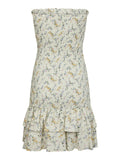 Mikka Smock Print Dress - Creme