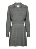 Melia Knit Dress - Dark Grey Melange