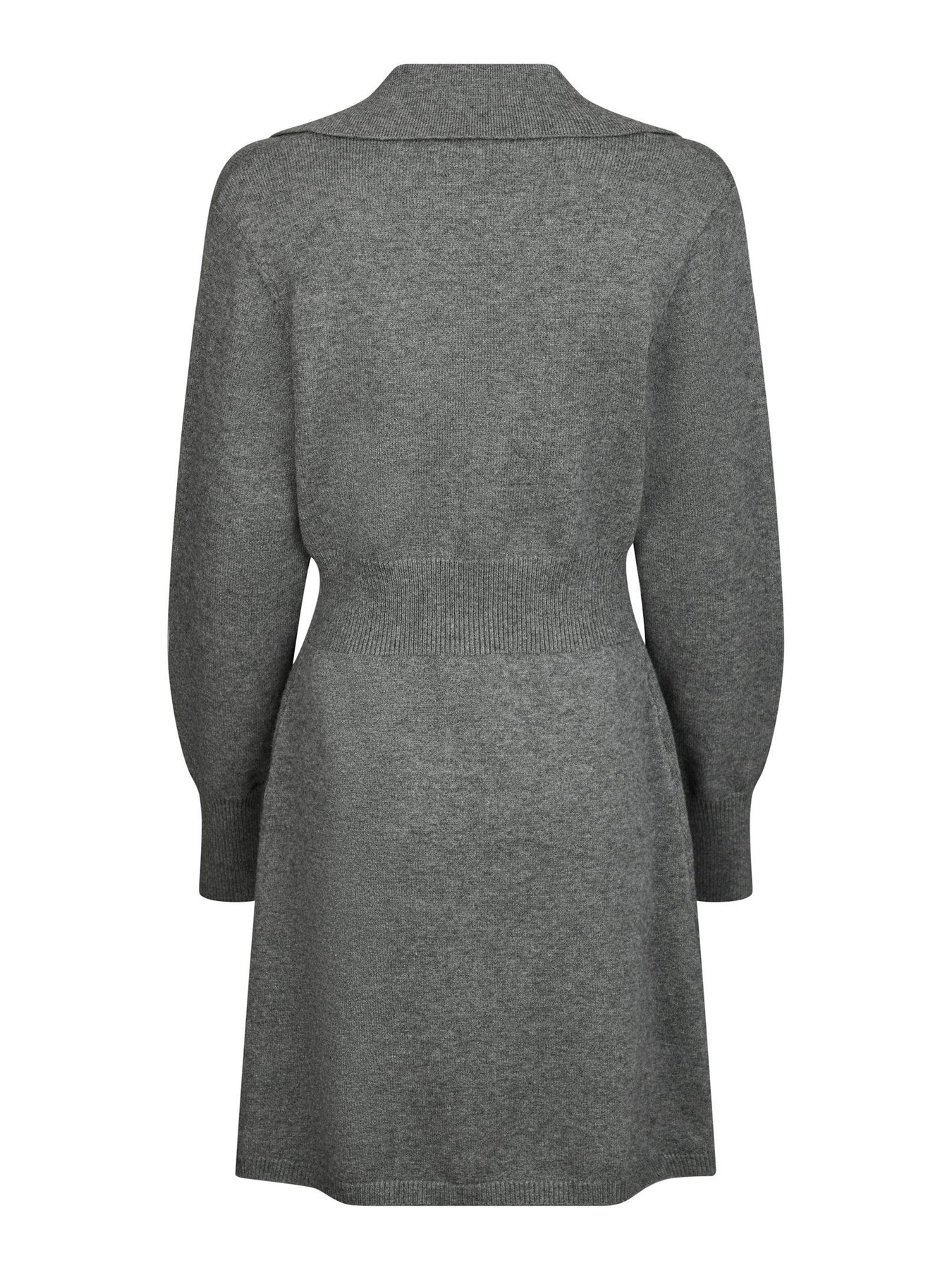 Melia Knit Dress - Dark Grey Melange