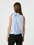 Veda Stripe Top - Ljusblå