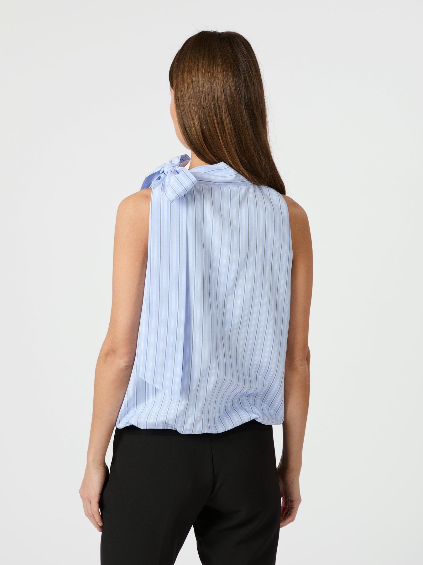Veda Stripe Top - Ljusblå