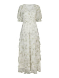 Noorie Flower Dress - Off White