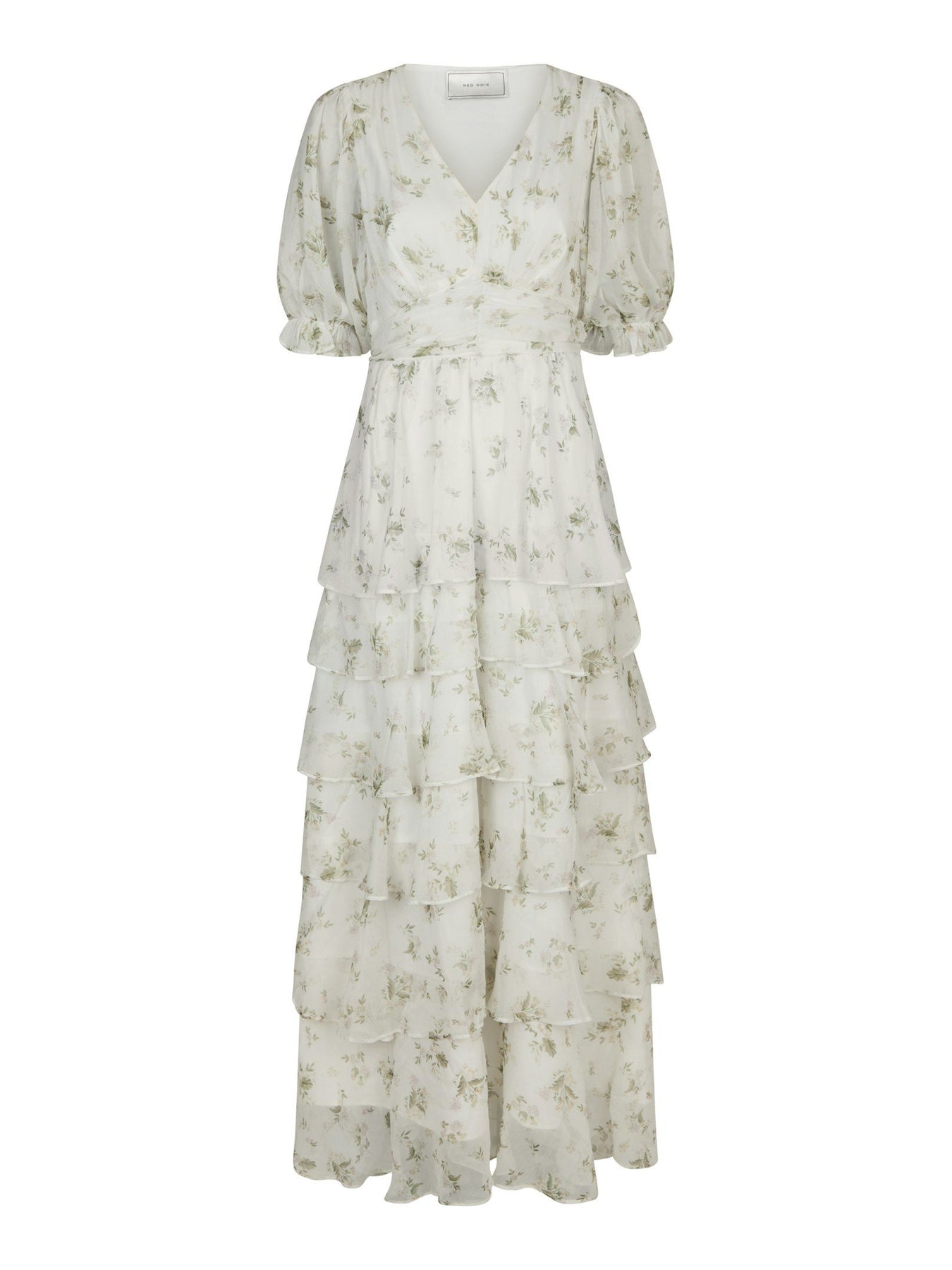 Noorie Flower Dress - Off White