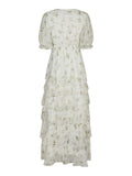 Noorie Flower Dress - Off White