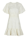 Sulli Jacquard Dress - Creme