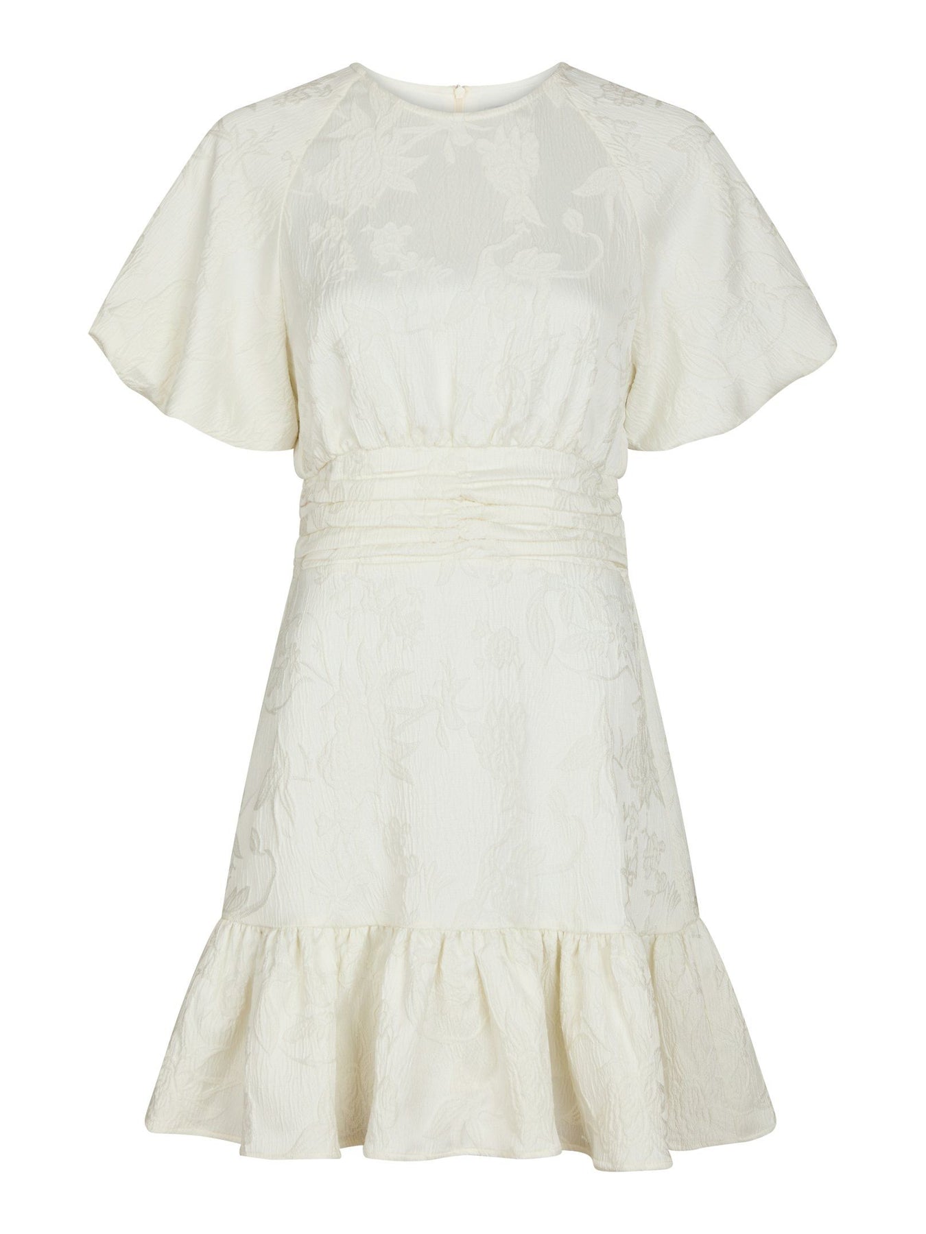 Sulli Jacquard Dress - Creme