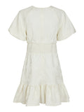 Sulli Jacquard Dress - Creme