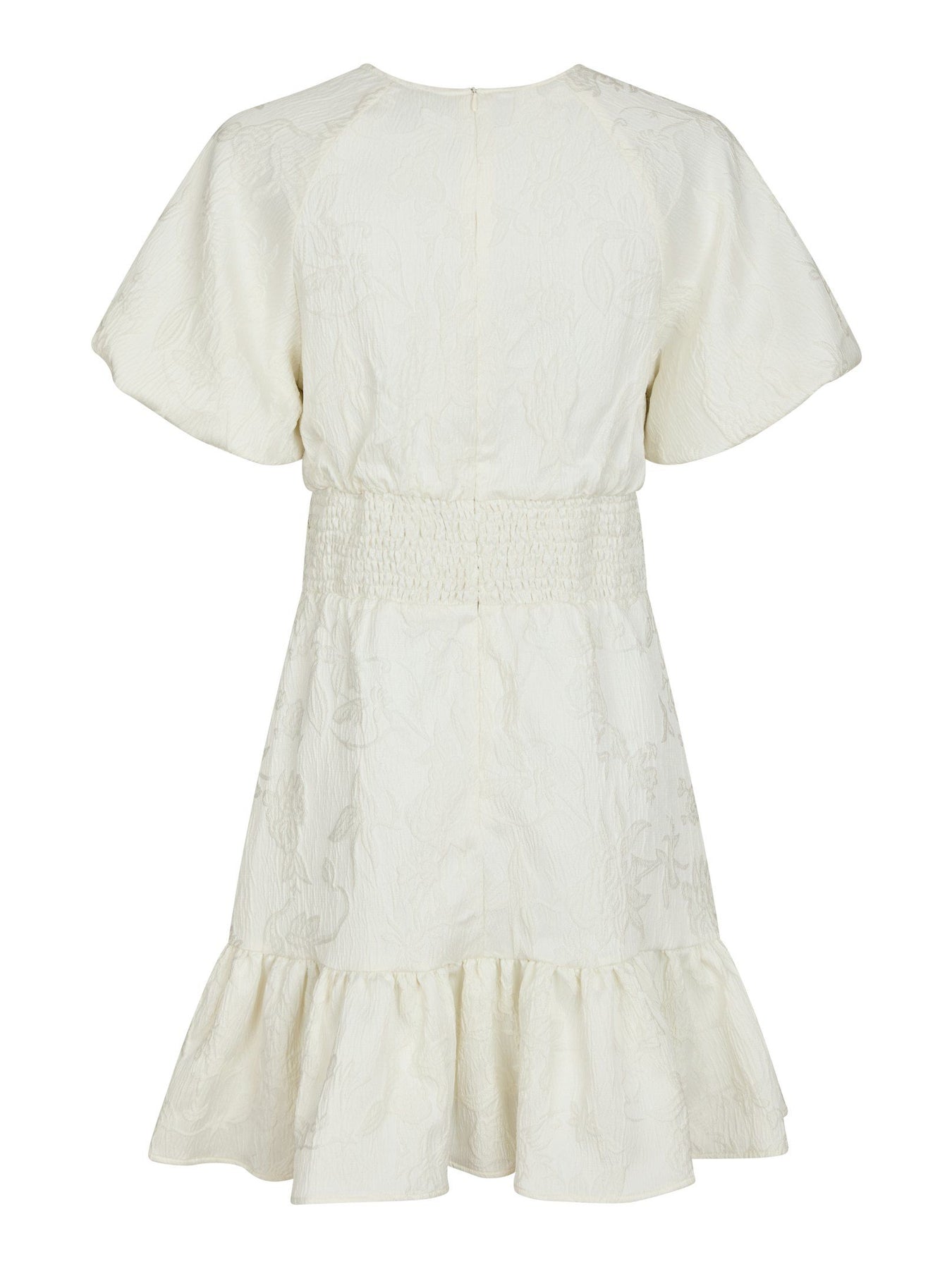 Sulli Jacquard Dress - Creme