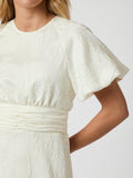 Sulli Jacquard Dress - Creme