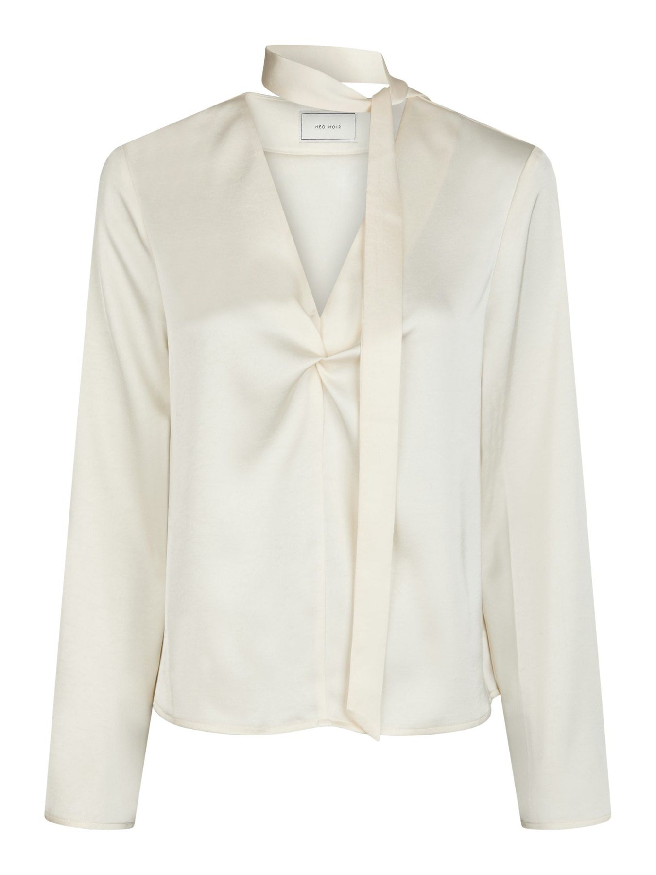 Neo Noir Susanna Heavy Sateen Blus - Pearl