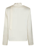 Neo Noir Susanna Heavy Sateen Blus - Pearl