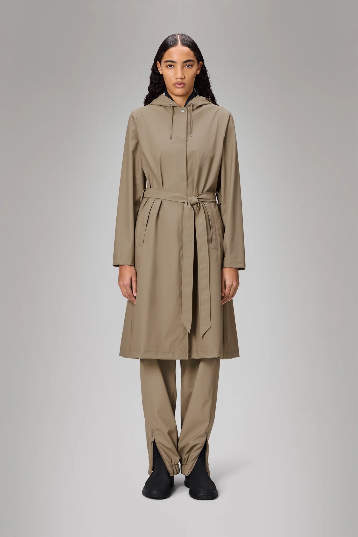 A-Line Longer Jacket W3 - Beige
