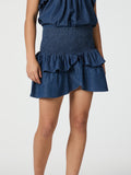 Carin Denim Skirt - Blå