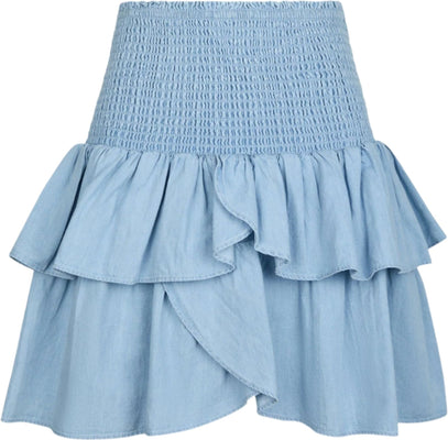 Carin Denim Skirt - Light Blue