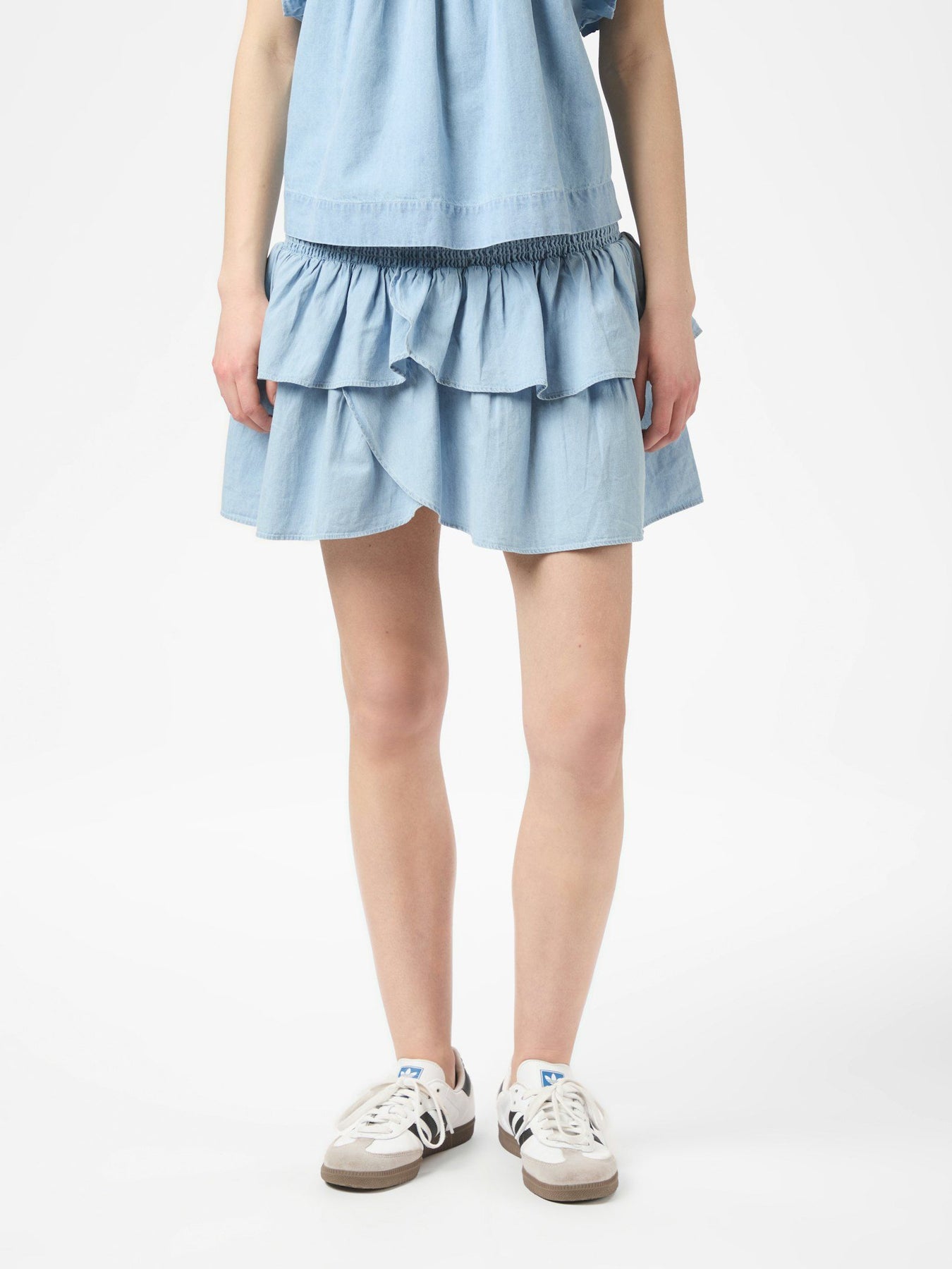 Carin Denim Skirt - Light Blue