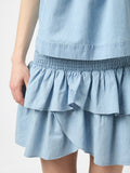 Carin Denim Skirt - Light Blue