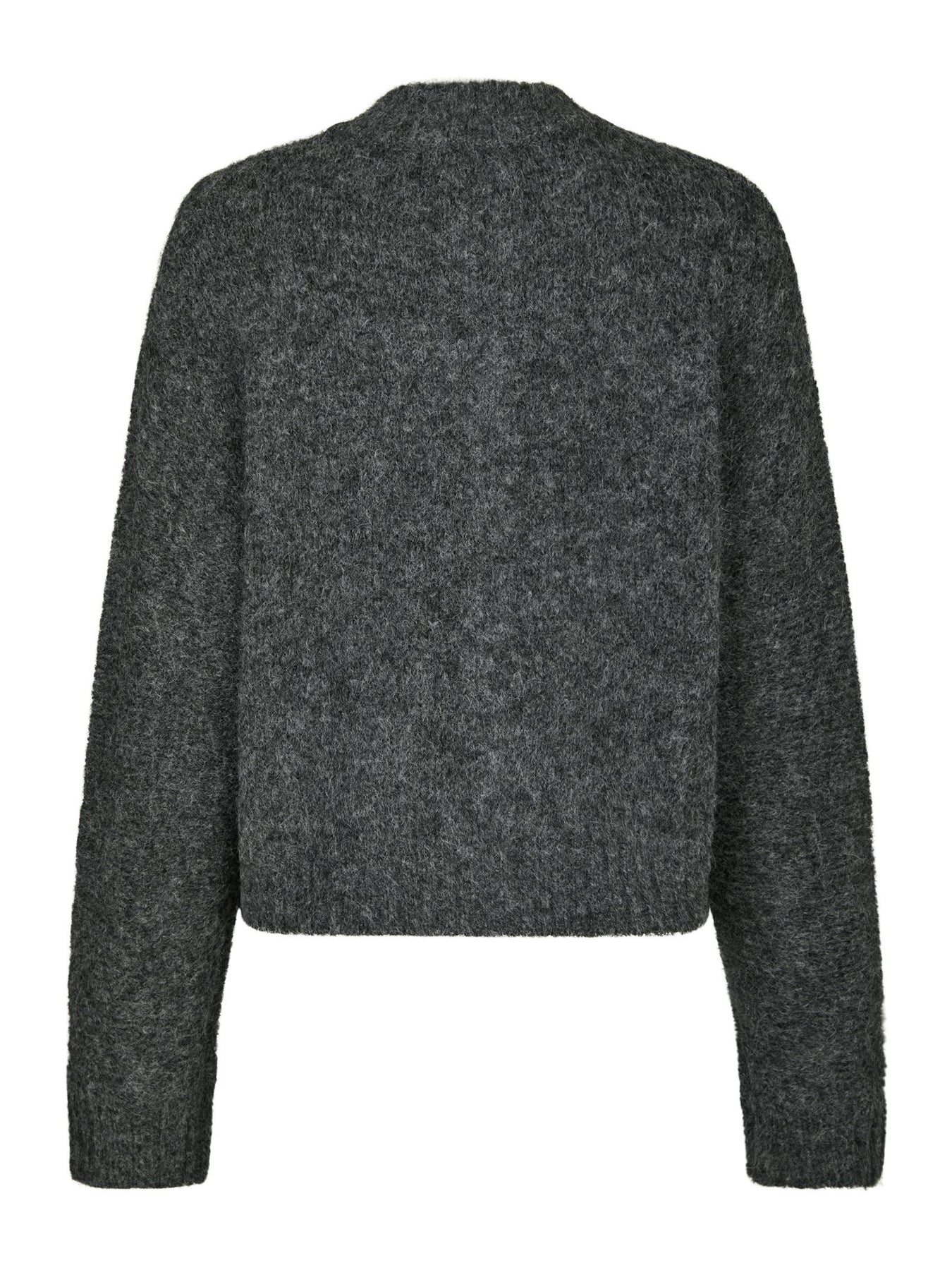Taura Fluffy Knit Kofta - Antracit