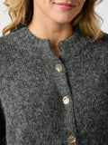 Taura Fluffy Knit Kofta - Antracit