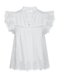 Kyoti Embroidery Top - Vit