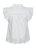 Kyoti Embroidery Top - Vit