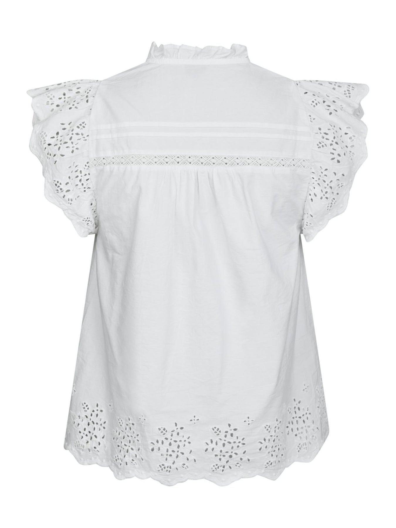 Kyoti Embroidery Top - Vit