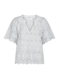 Odet Embroidery Blouse - White
