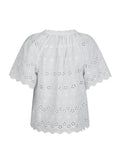 Odet Embroidery Blouse - White