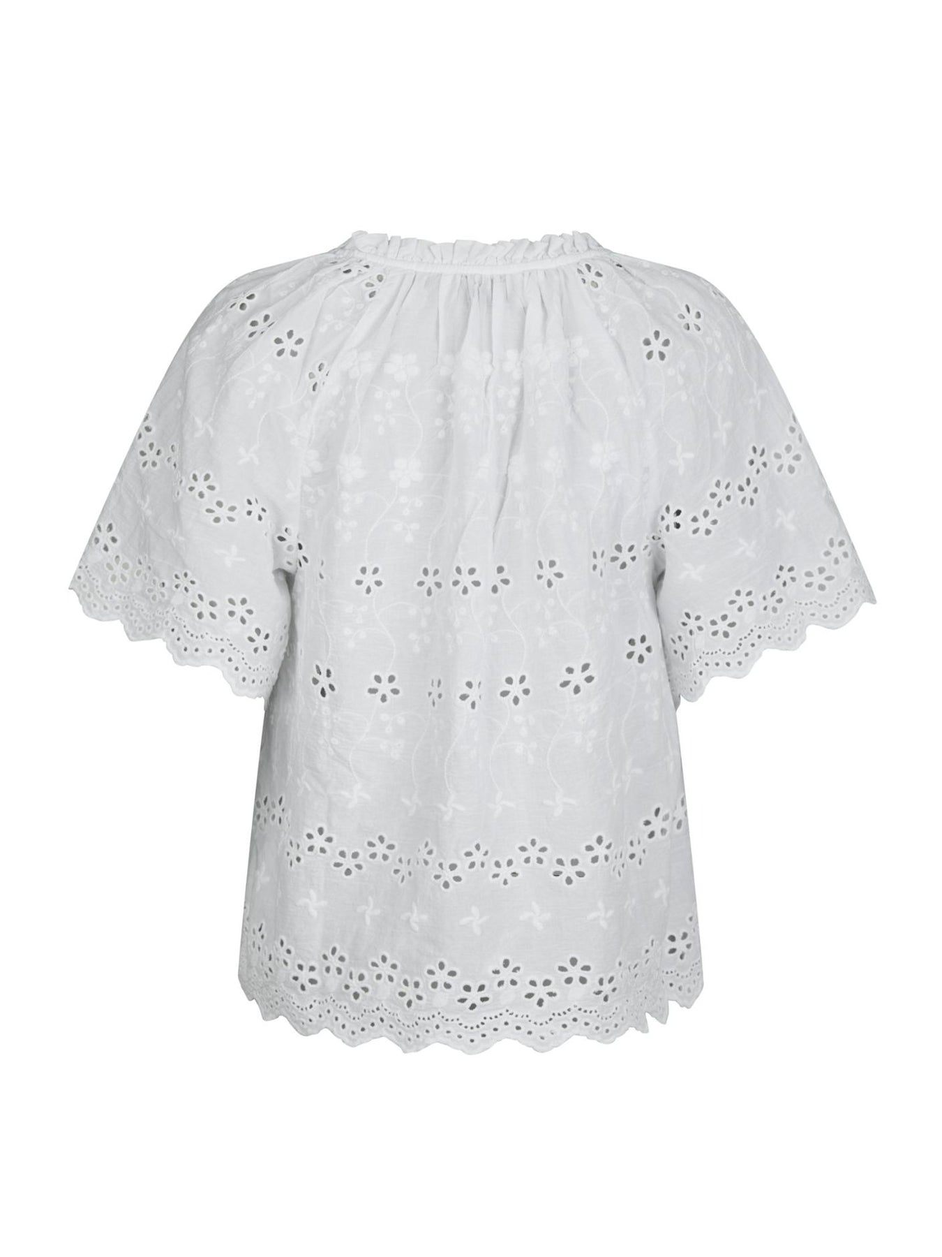 Odet Embroidery Blouse - White