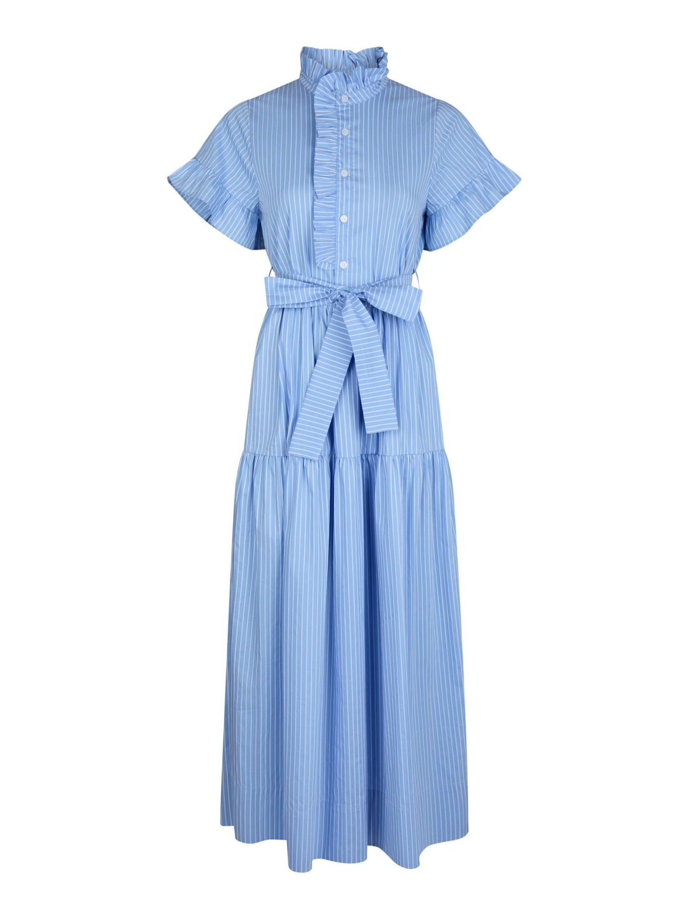 Nellie Stripe Dress - Ljusblå