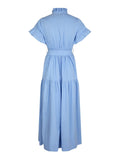 Nellie Stripe Dress - Ljusblå