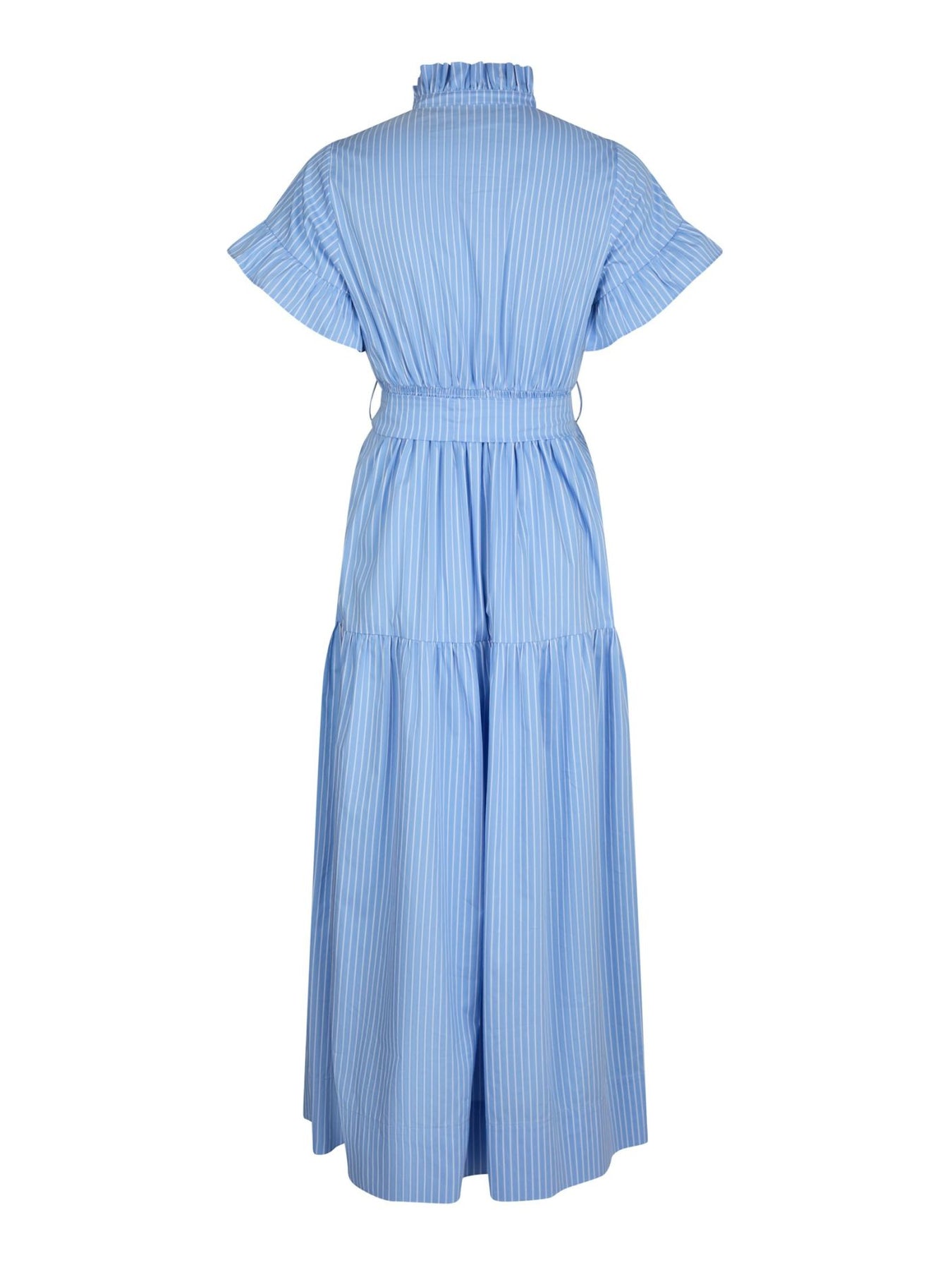 Nellie Stripe Dress - Ljusblå