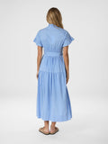Nellie Stripe Dress - Ljusblå