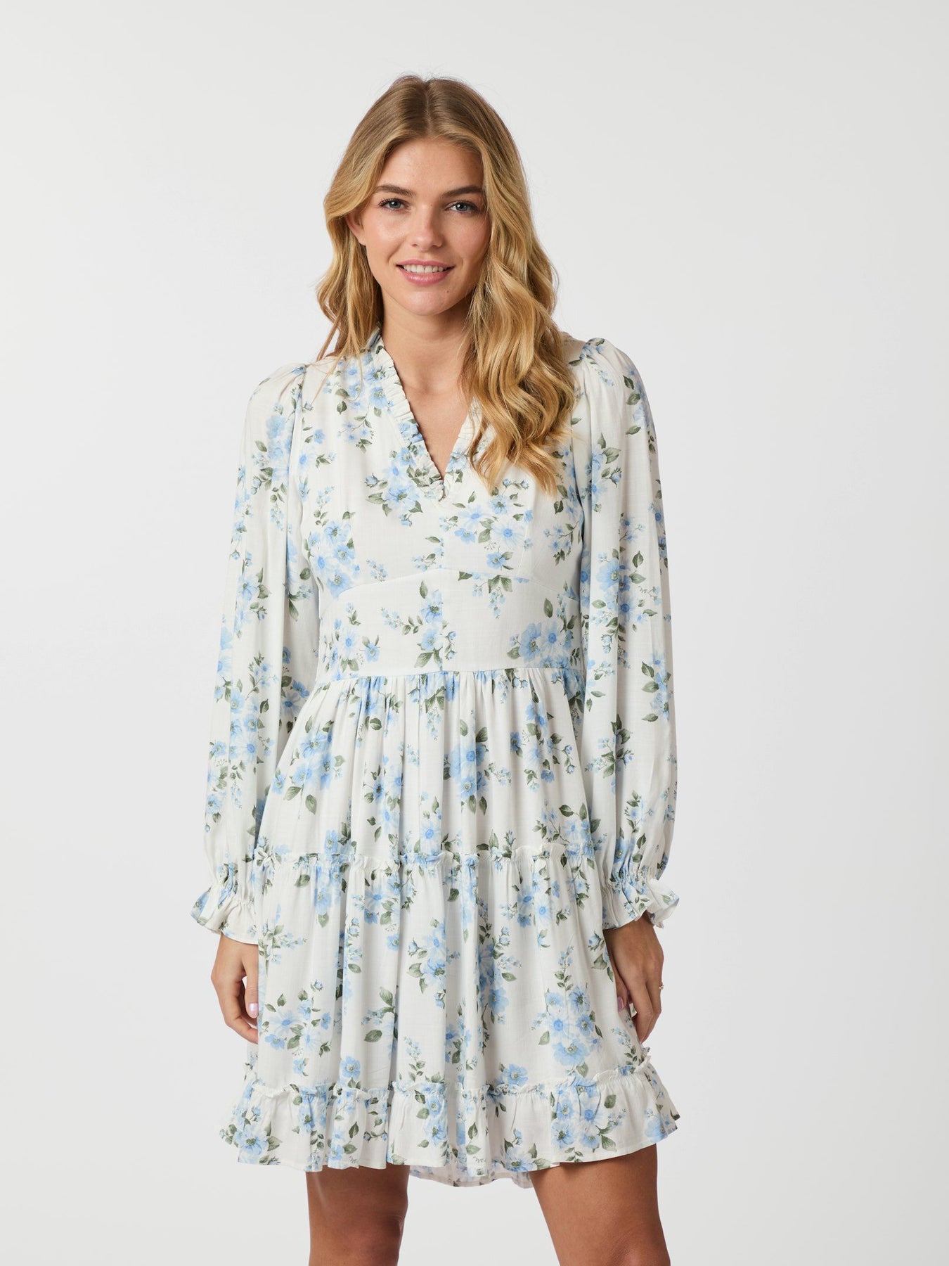 Miller Floral Dream Dress - Ljusblå