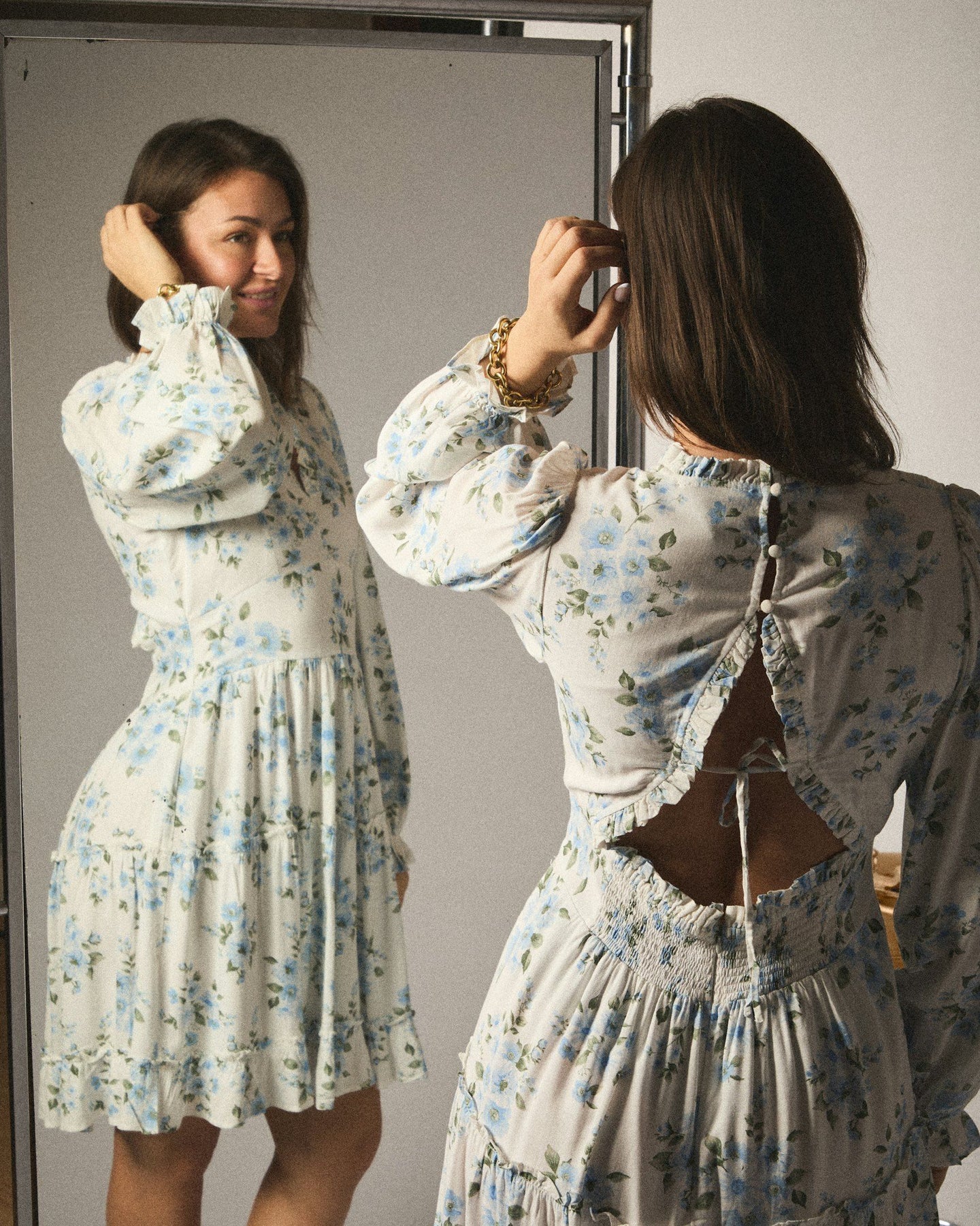 Miller Floral Dream Dress - Ljusblå