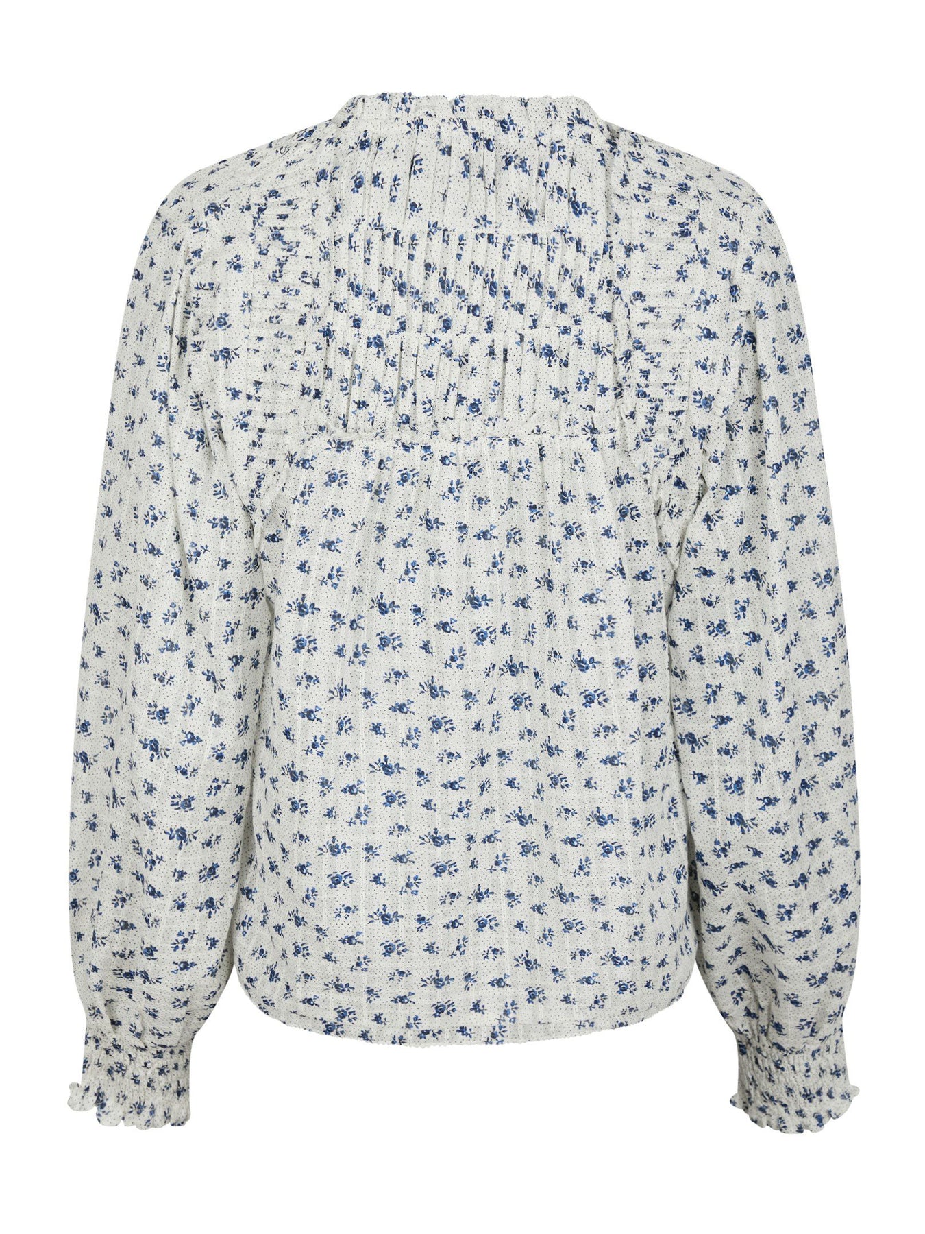 Nipoa Dot Flower Blouse - Blå