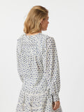 Nipoa Dot Flower Blouse - Blå