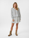 Nipoa Dot Flower Blouse - Blå