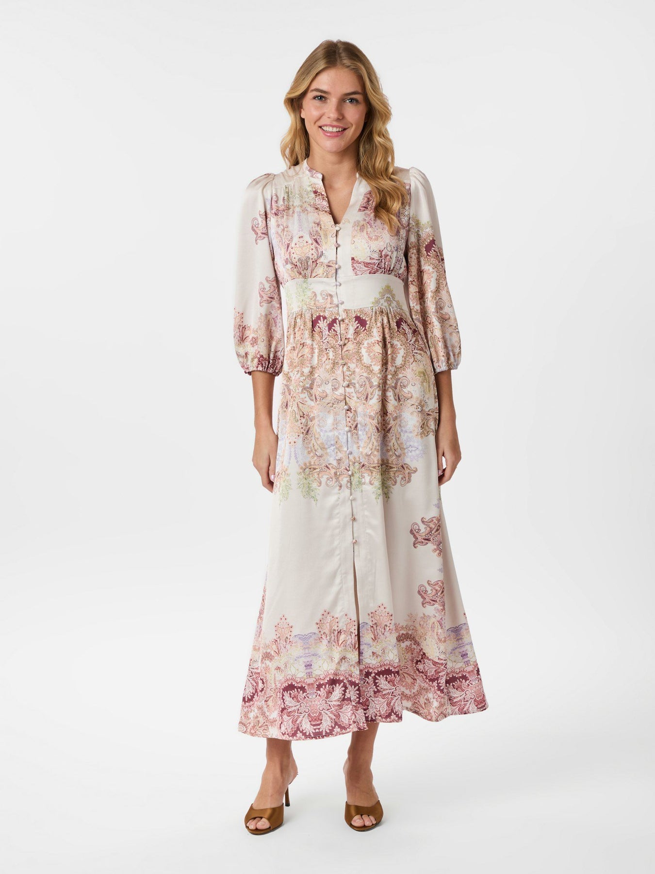 Stellar Artist Paisley Dress - Ivory